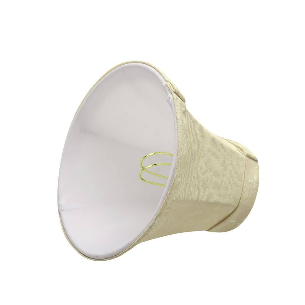 Aspen Creative Corporation 5'' H Jacquard Textured Fabric Bell Lamp Shade (Set of 9)