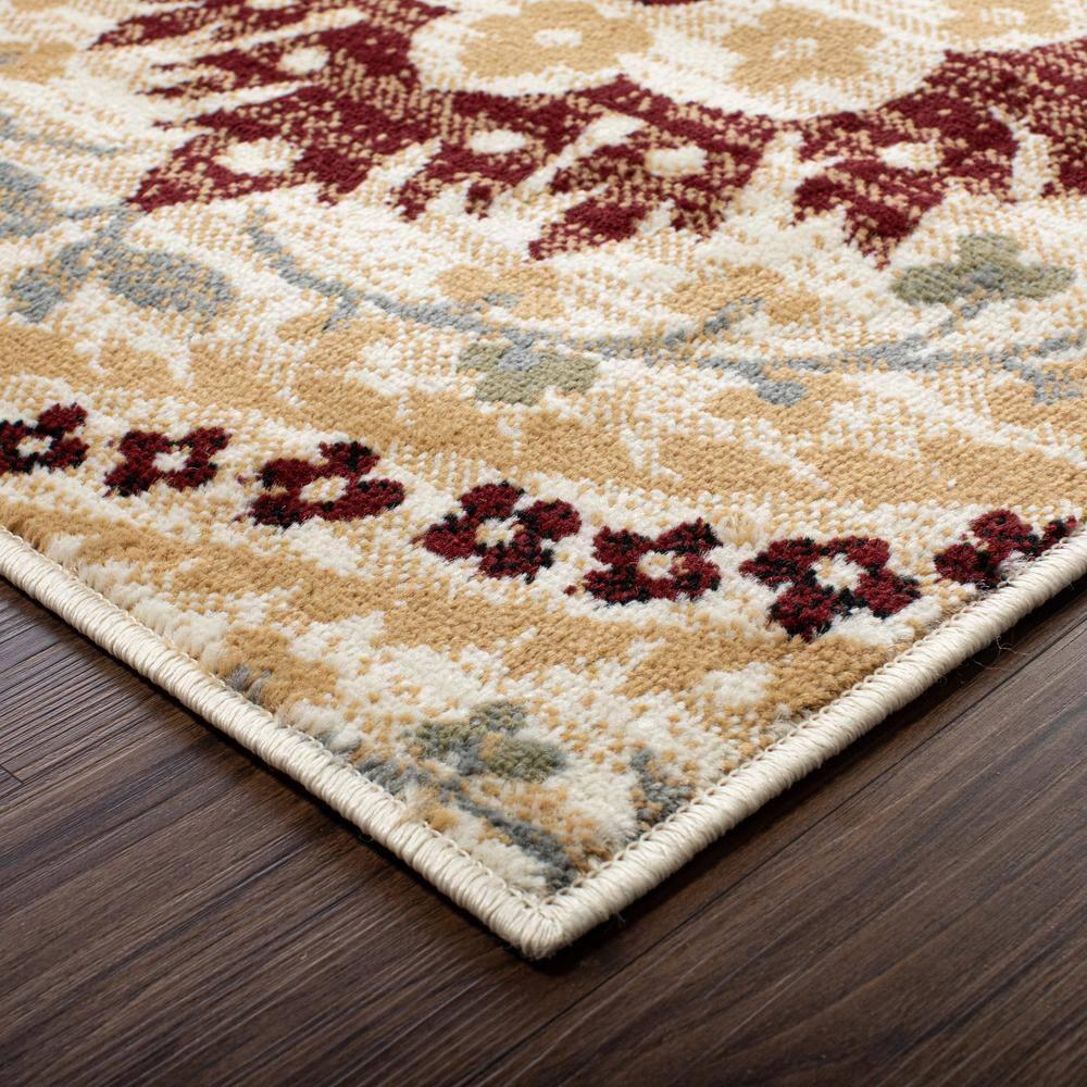Superior Augusta Oriental Indoor Area Rug, 6' x 9', Camel
