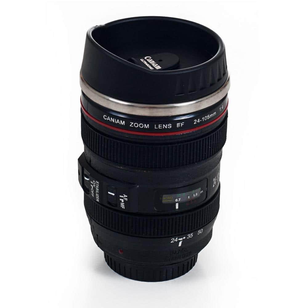 Whetstone Camera Lens Coffee 12 oz. Mug with Lid by Whetstone