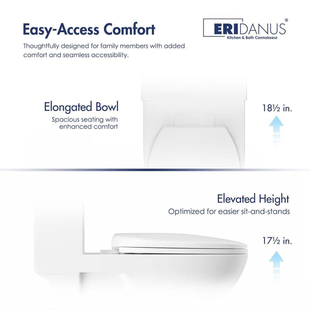 Denbigh Chair Height Elongated Comfort Height One-Piece Toilet (Seat Included)