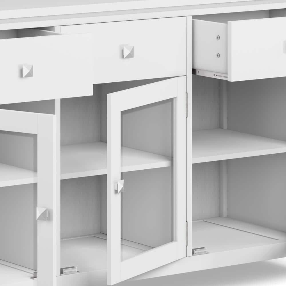 Simpli Home Cosmopolitan 54" SOLID WOOD Sideboard Buffet