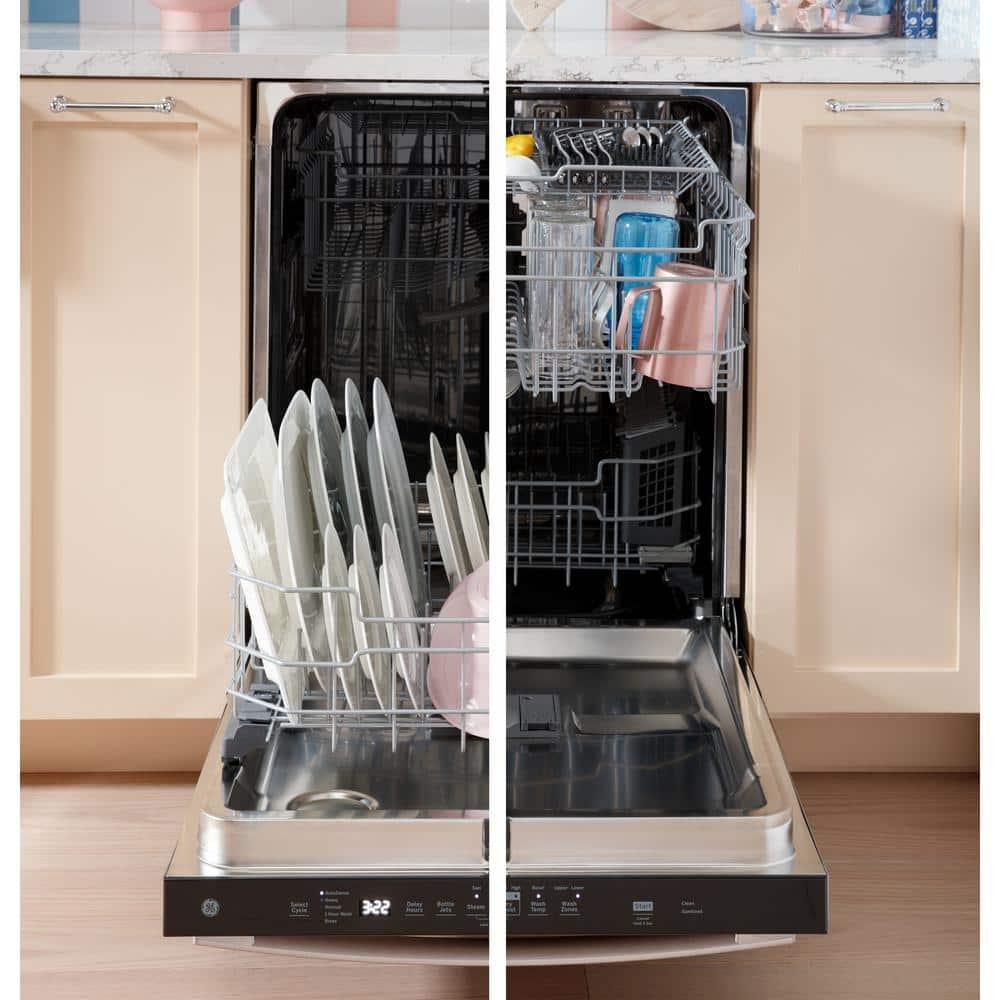 GE Appliances 24" 47 Decibel ENERGY STAR Certified Built-in Front Control Dishwasher with Adjustable Rack and Tall Tub