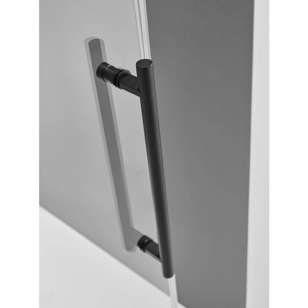 52'' W 74'' H Frameless Rectangle Reversible Shower Enclosure