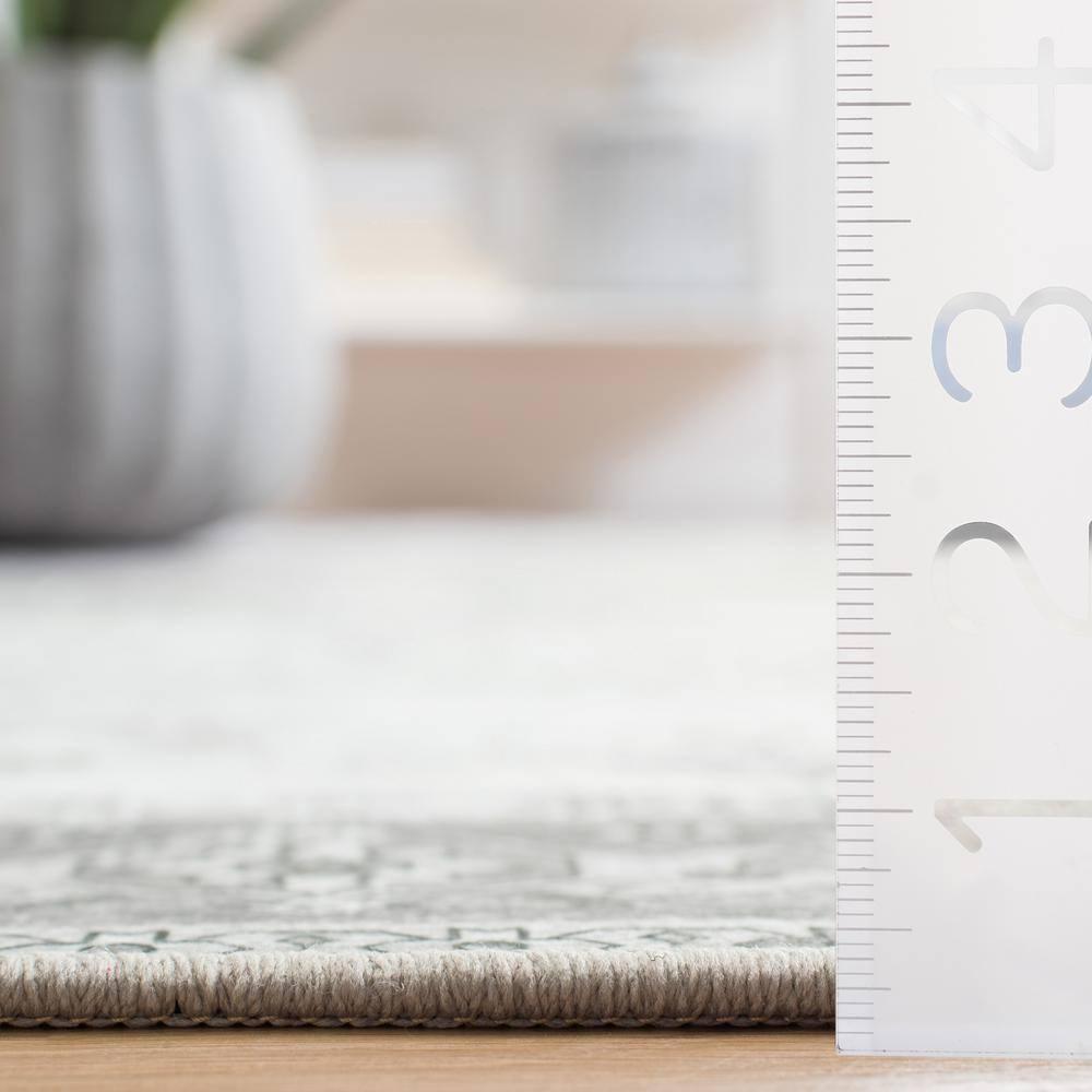 Tucson TSN102 Power Loomed Machine Washable Area Rug - Dark Sage/Ivory - 3'x5' - Safavieh.