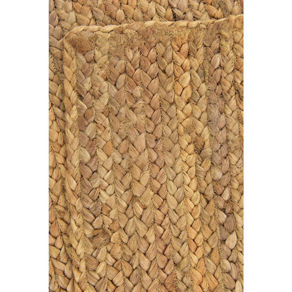 Unique Loom 2'6"x6' Braided Jute Dhaka Natural Indoor Area Rug