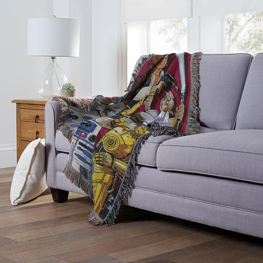 Northwest Disney Star Wars Throw Blanket, Rebel Forces Sci-Fi Fan Decor, 48x60 Inches