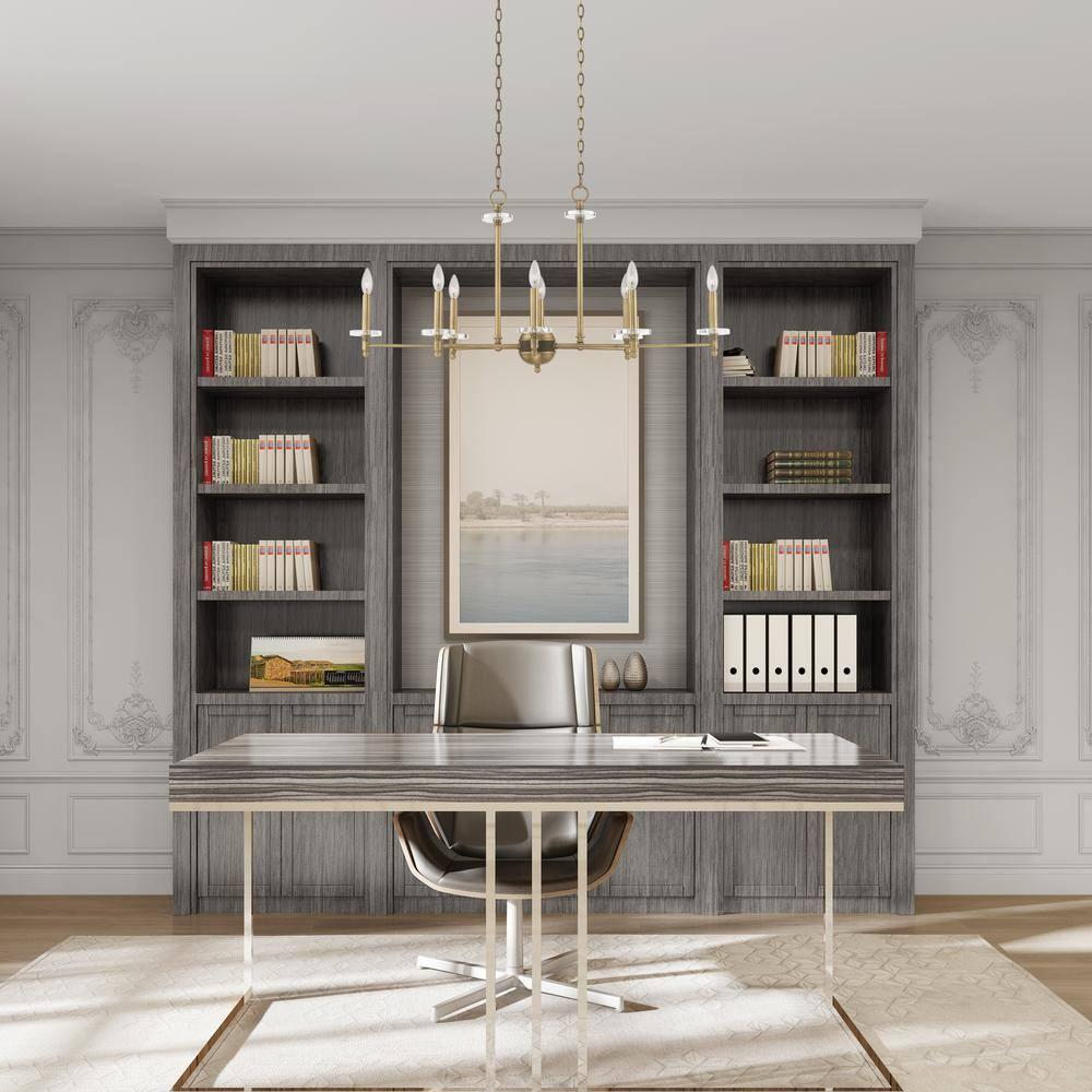 Livex Lighting Bennington 8 - Light Chandelier in  Antique Brass