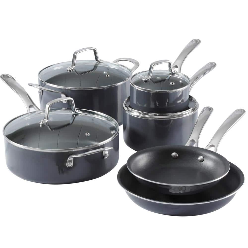 Martha Stewart 10 Piece Aluminum Nonstick Cookware Set