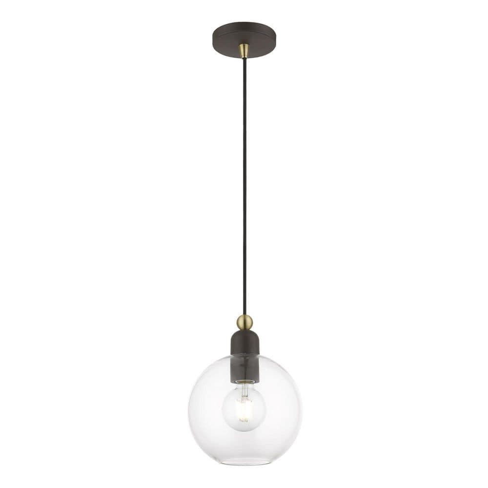 Livex Lighting Downtown 1 - Light Pendant in  Bronze/Antique Brass