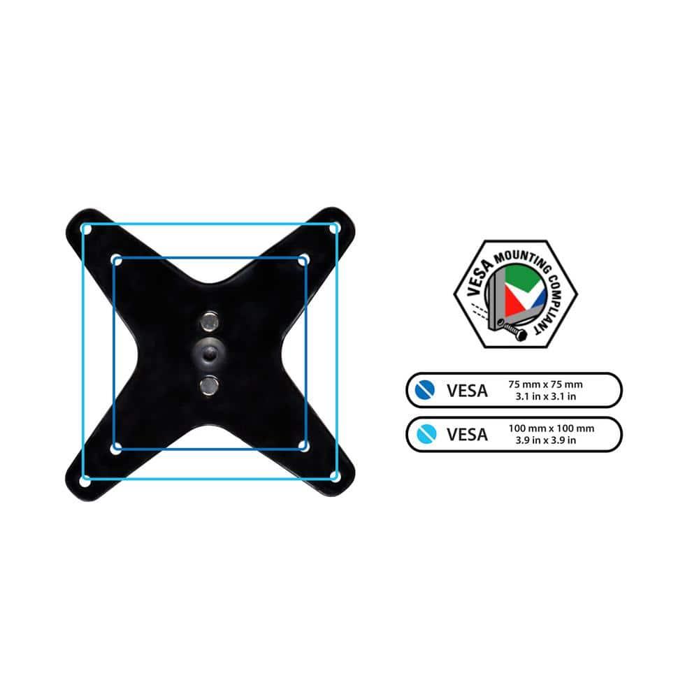 Mount-It! Full Motion Adjustable Single Monitor Wall Mount | Tilt, Rotate, Swivel Arm Wall Mount Stand | Fits Up to 32 in. Screens