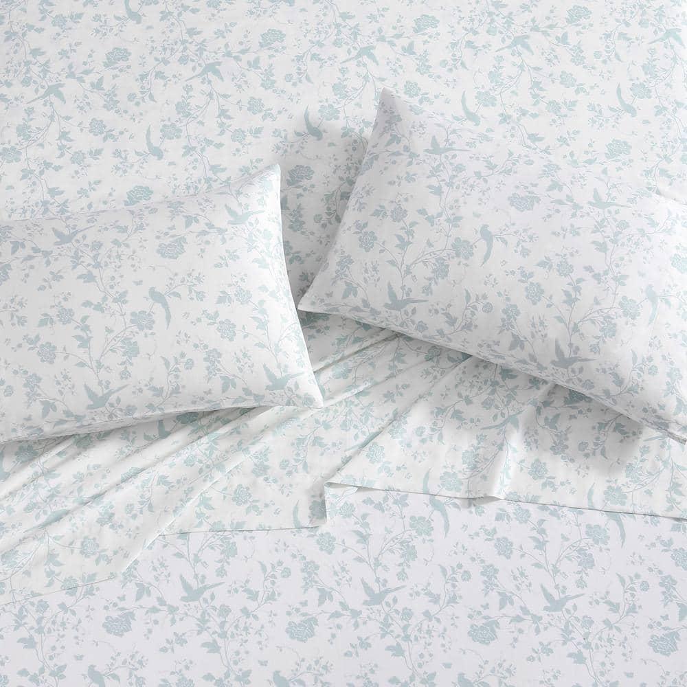 Laura Ashley Laura Ashley Printed Cotton Sateen Pillowcase Set (Set of 2)