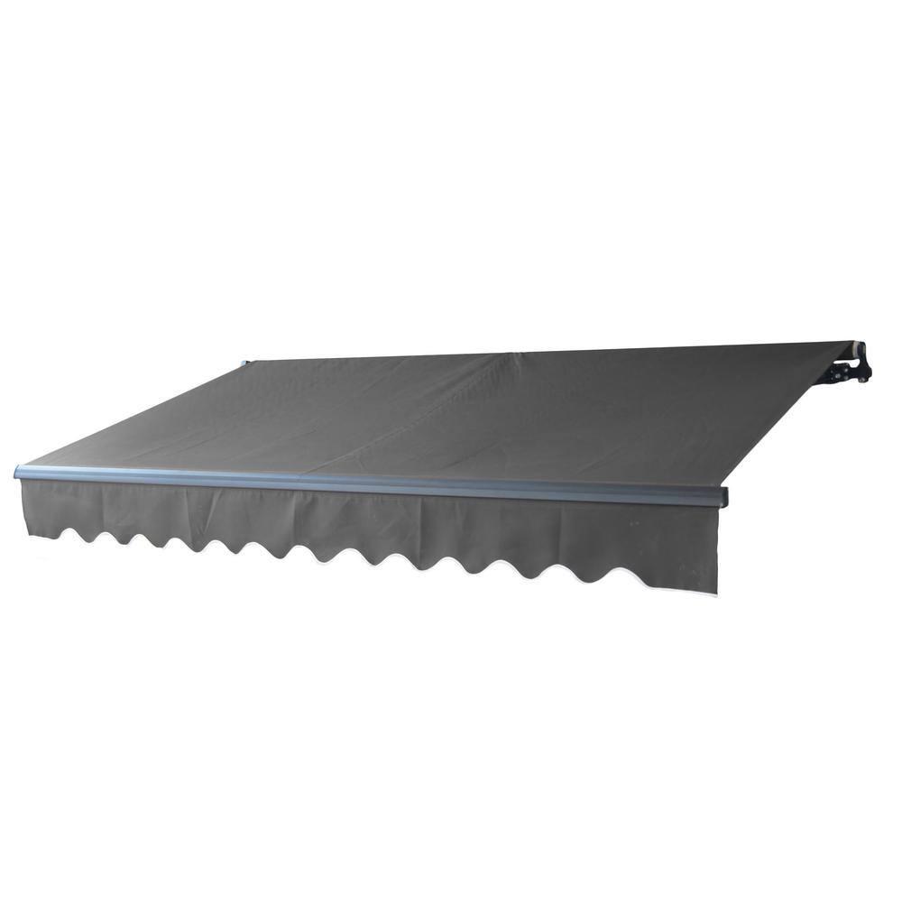 ALEKO AWM13X10BK81 Retractable Motorized Patio 13 x 10 feet Awning Black