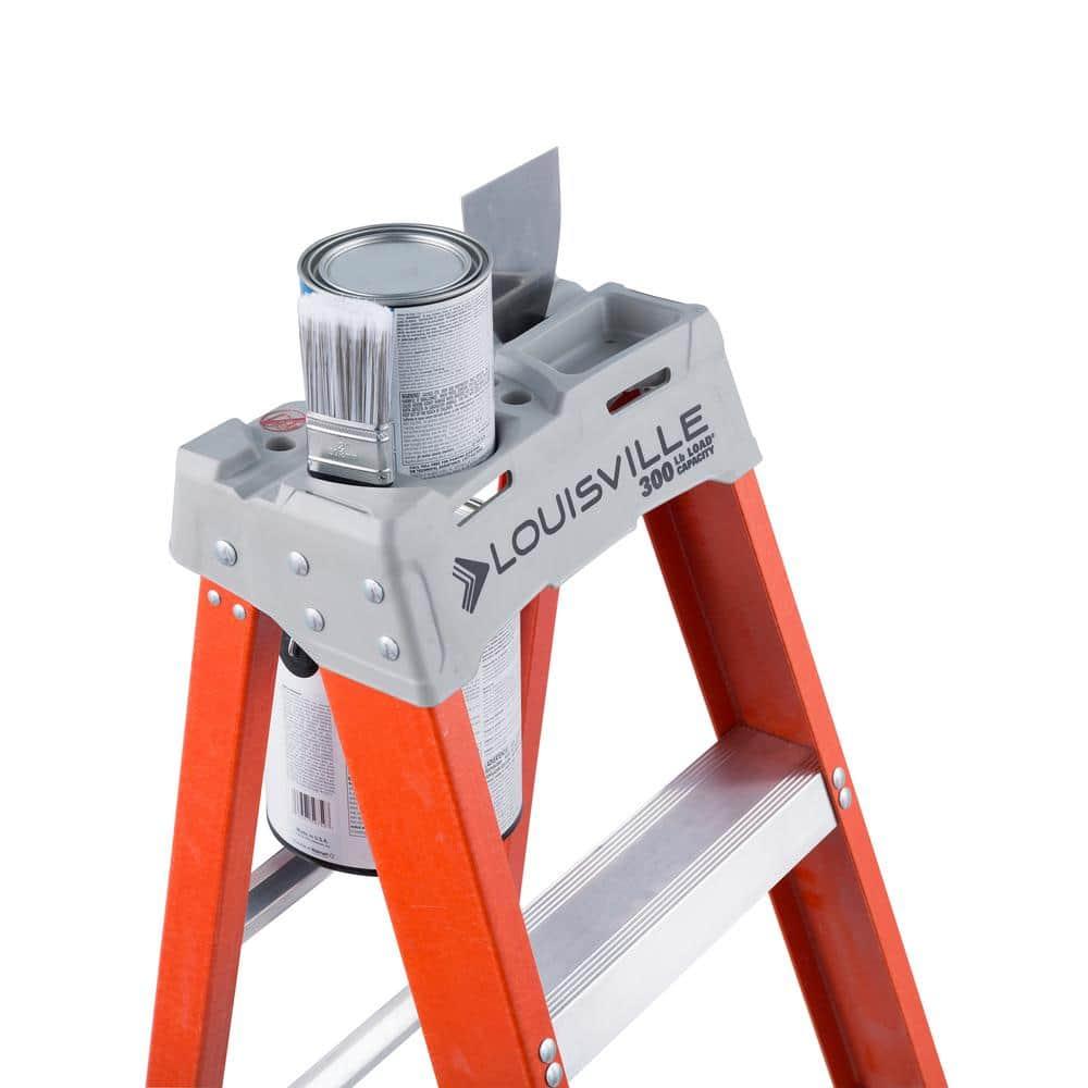 Louisville Ladder 4 ft. Fiberglass Step Ladder, 300 lbs. Load Capacity Type IA Duty Rating