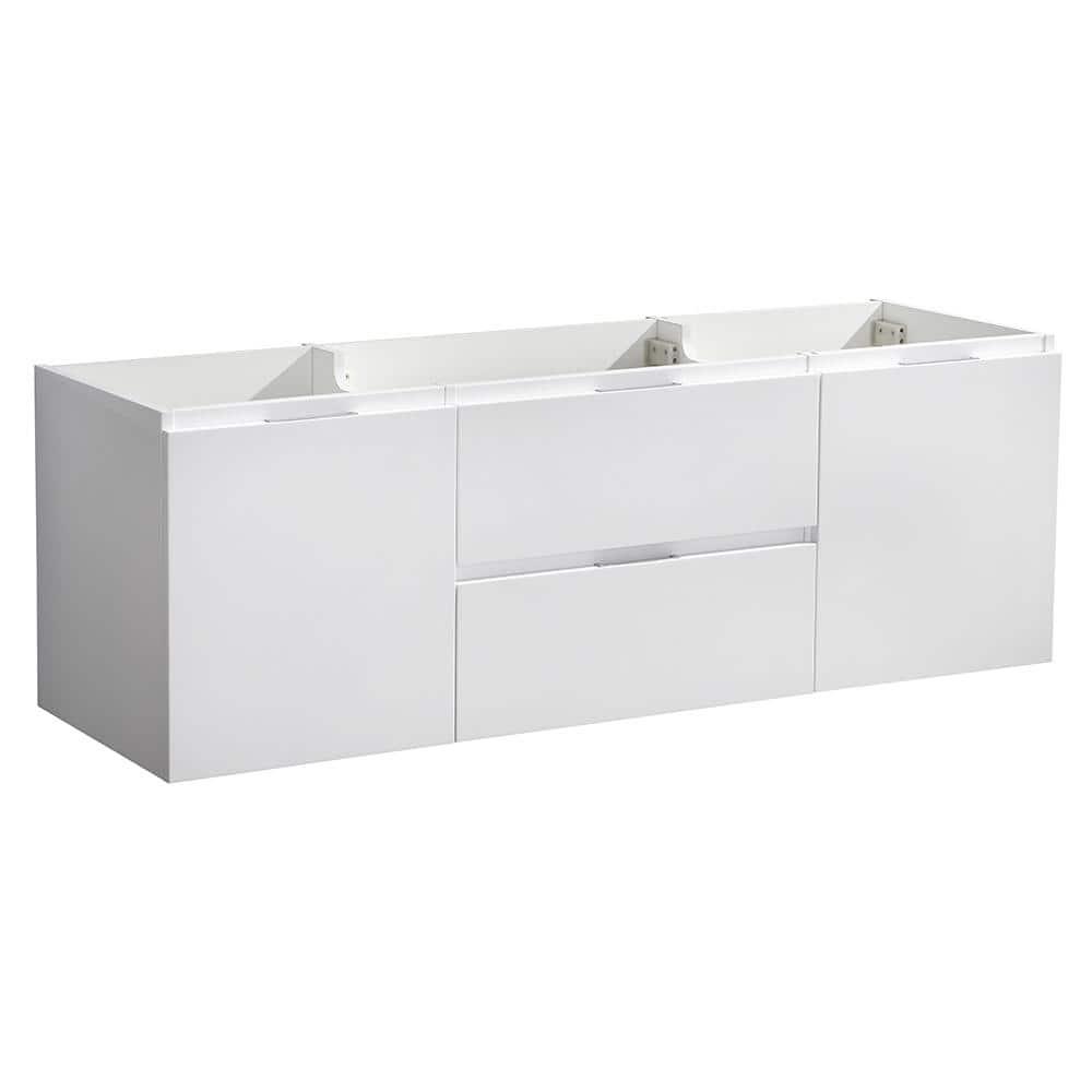 Valencia 60" Wall Mount Single Sink Bathroom Vanity Base Only (Top and Sink Not Included)