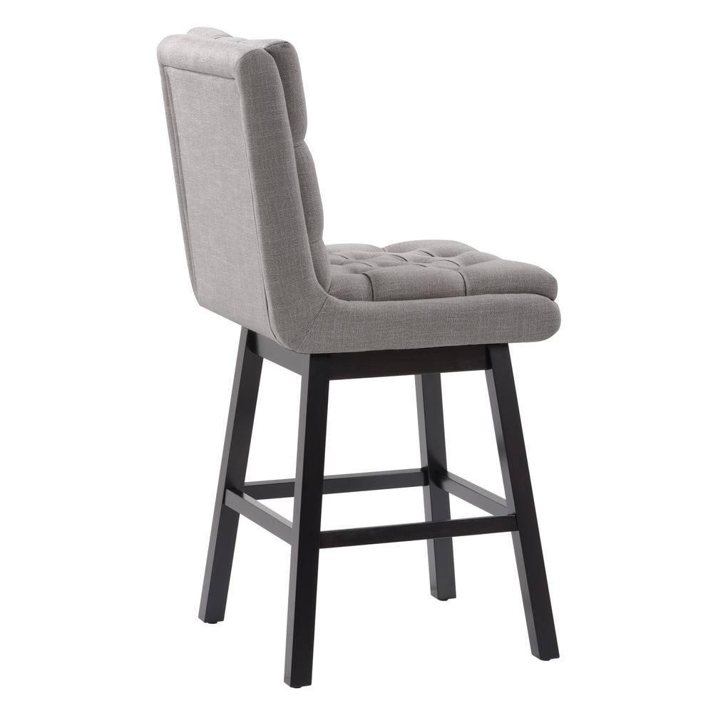 Set of 2 Boston Tufted Fabric Barstools - CorLiving