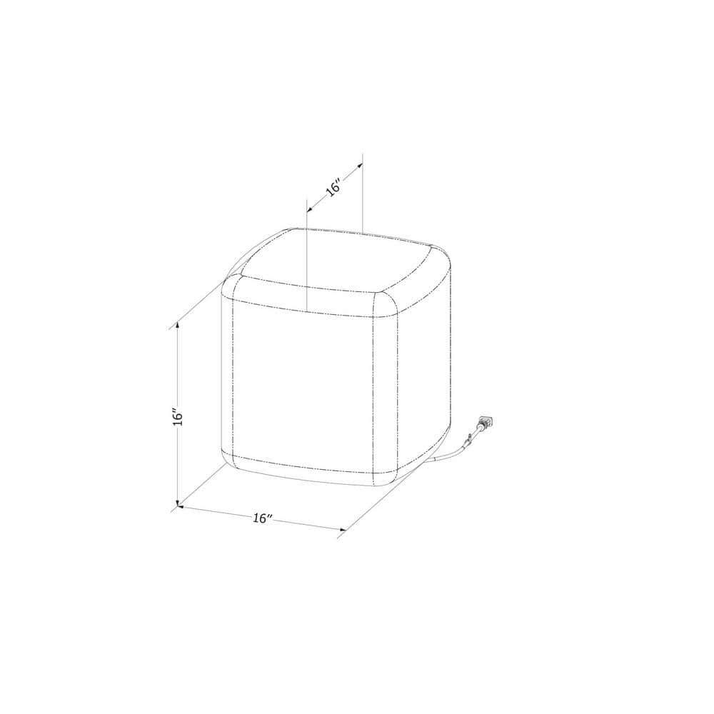 South Shore Sweedi Lighted Nightstand