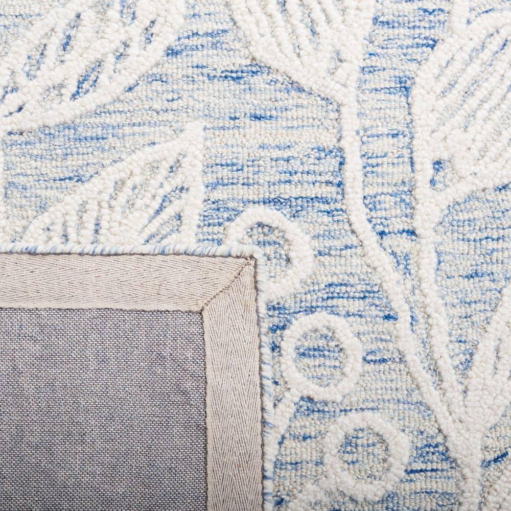 Jardin JAR727 Hand Tufted Area Rug - Blue/Ivory - 3'x5' - Safavieh.