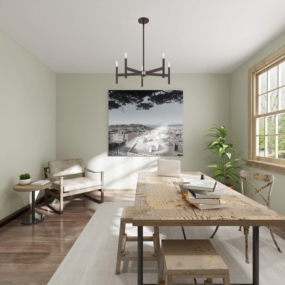 Livex Lighting Copenhagen 5 - Light Chandelier in  Bronze