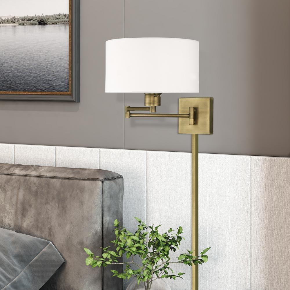 Livex Lighting 1 - Light Wall Light in  Antique Brass