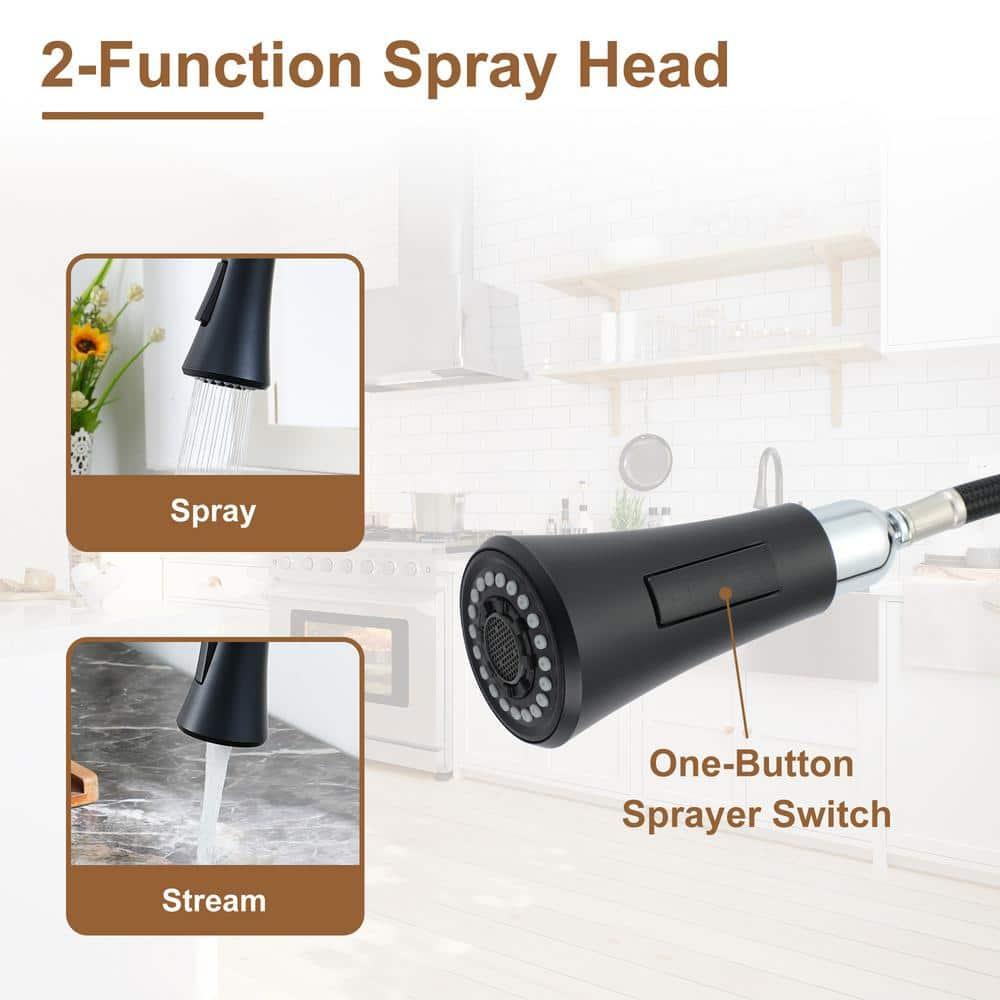 Willow Smart Faucet Touchless Pull Down Sprayer Kitchen Faucet with Voice and Motion Control
