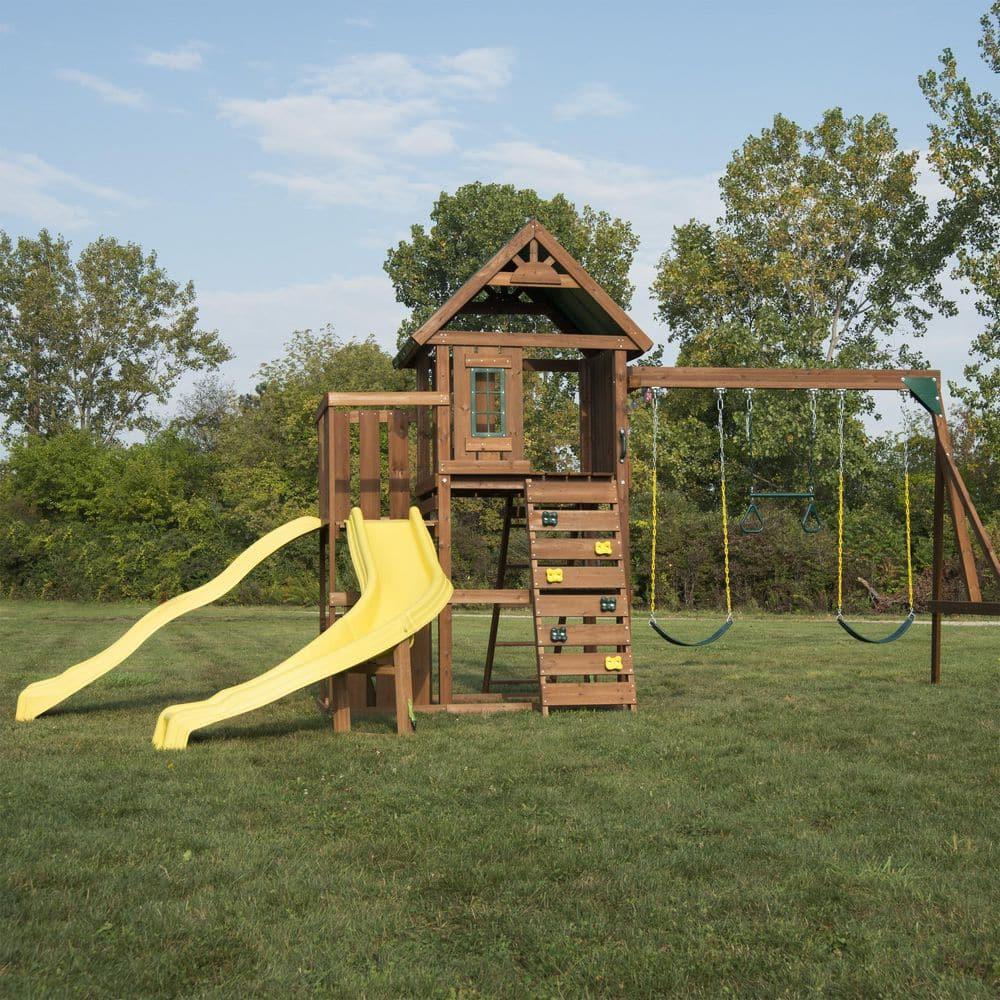 Swing-n-Slide Castlebrook Wooden Play Swing Set