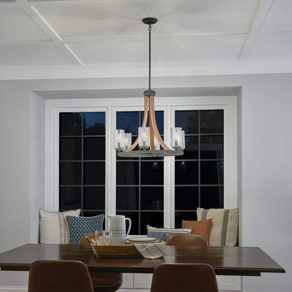 Kichler Lighting Grand Bank 6 - Light Chandelier in  Auburn Stained