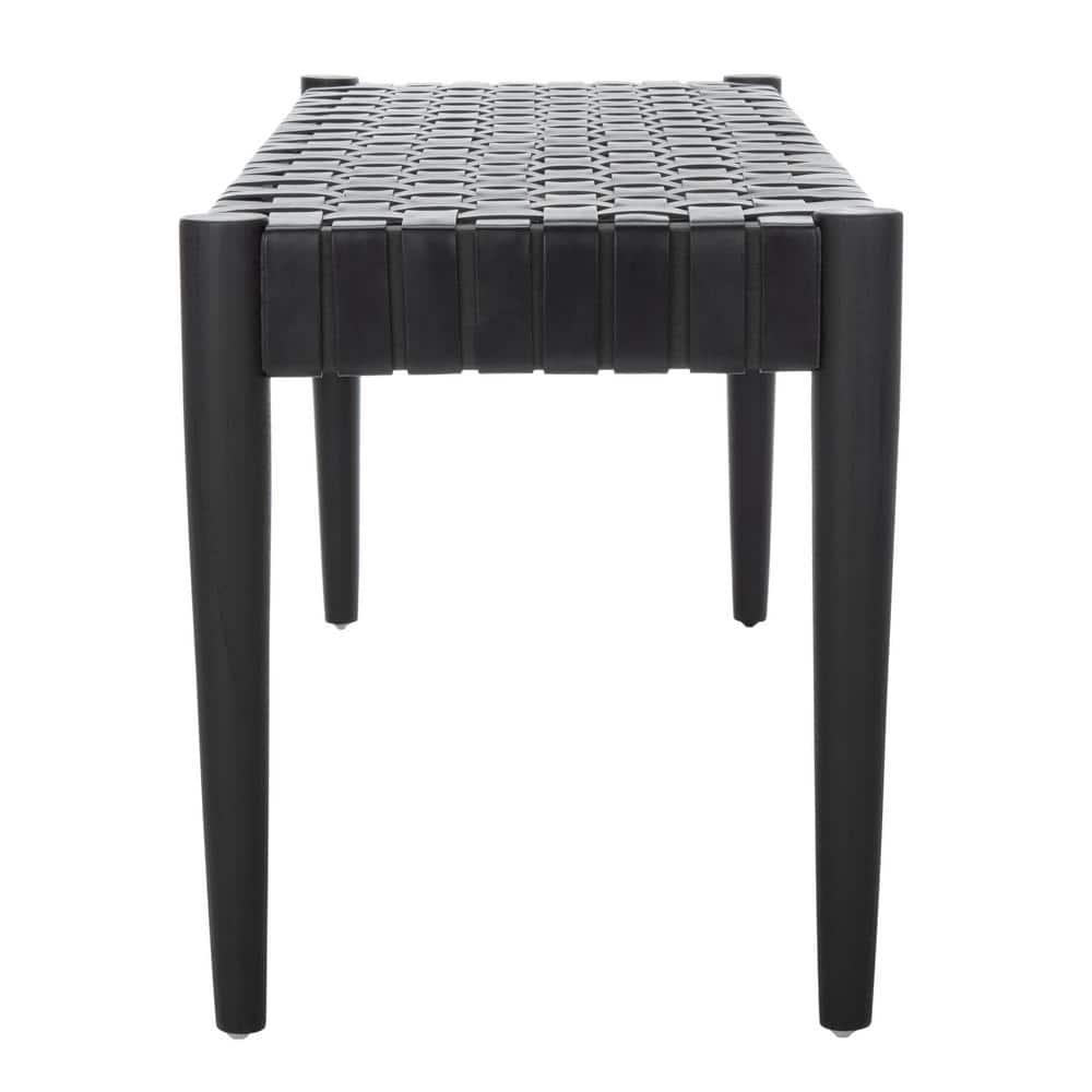 Orin 47" Woven Leather Bench