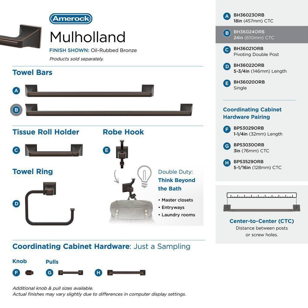 Mulholland 25.75" Wall Mounted Towel Bar