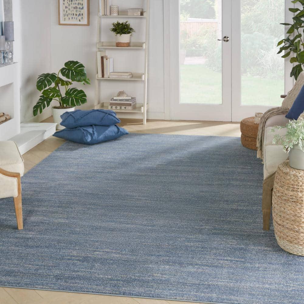 Nourison Nourison Essentials NRE01 Indoor/outdoor Area Rug - Blue/Grey 10' x 14'