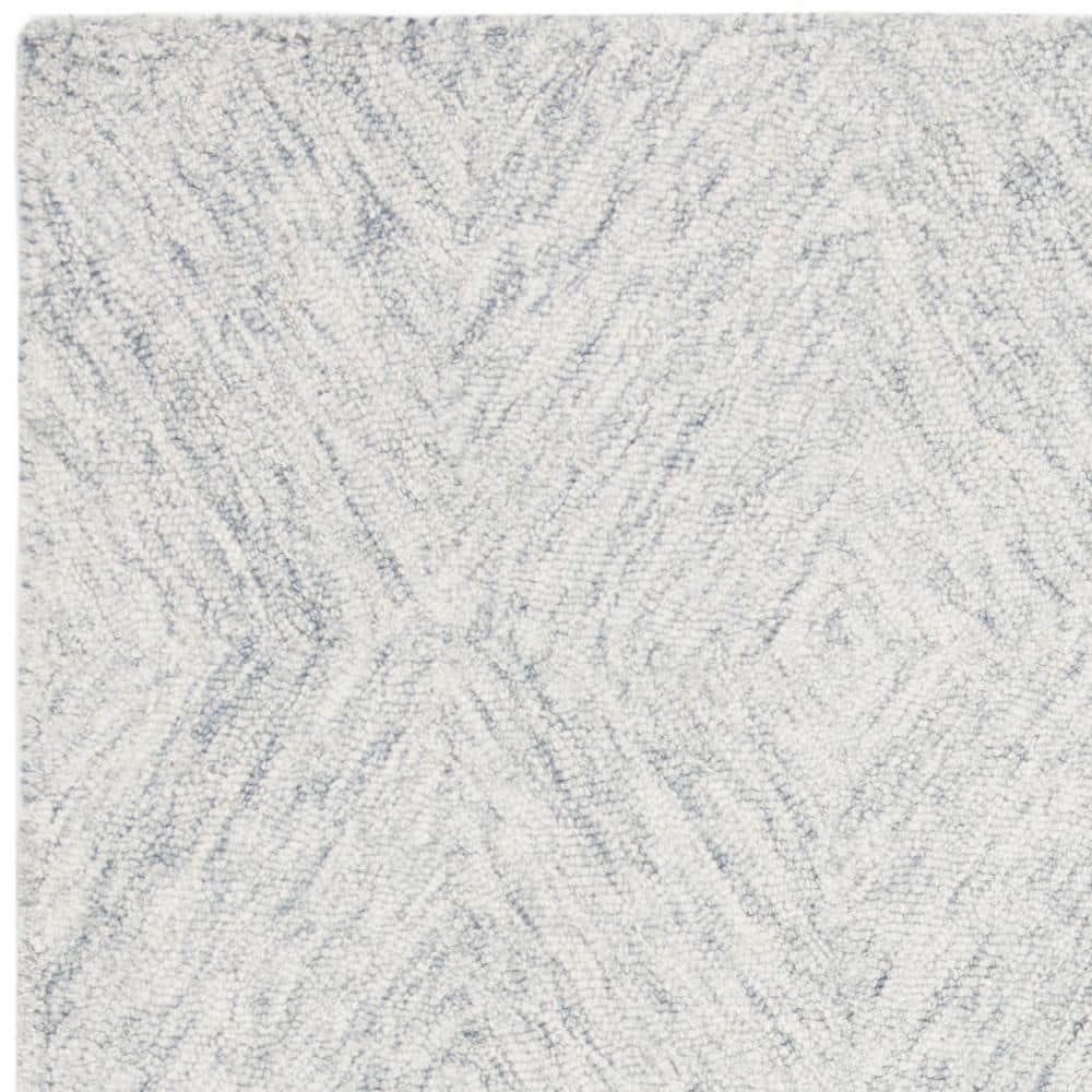 Abstract ABT767 Hand Tufted Area Rug - Silver - 4' X 6' - Safavieh.