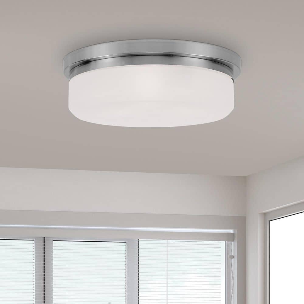 Livex Lighting Stratus 3 - Light Flush Mount in  Brushed Nickel