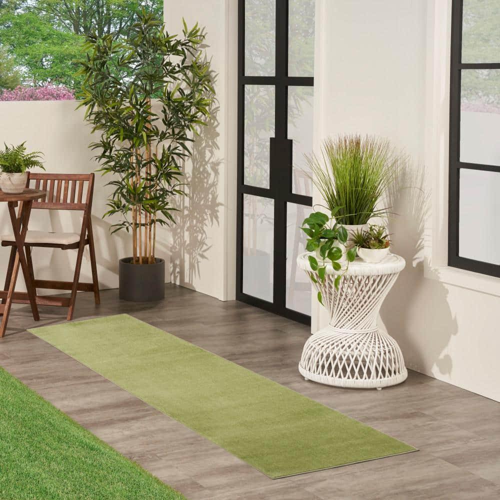Nourison Nourison Essentials NRE01 Indoor/outdoor Area Rug - Green 2'2" x 7'6"