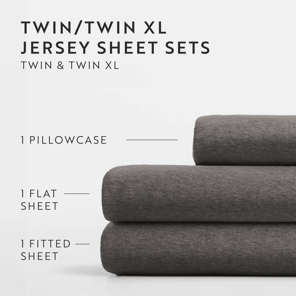 4 Piece 100% Cotton Jersey Knit Sheet Sets