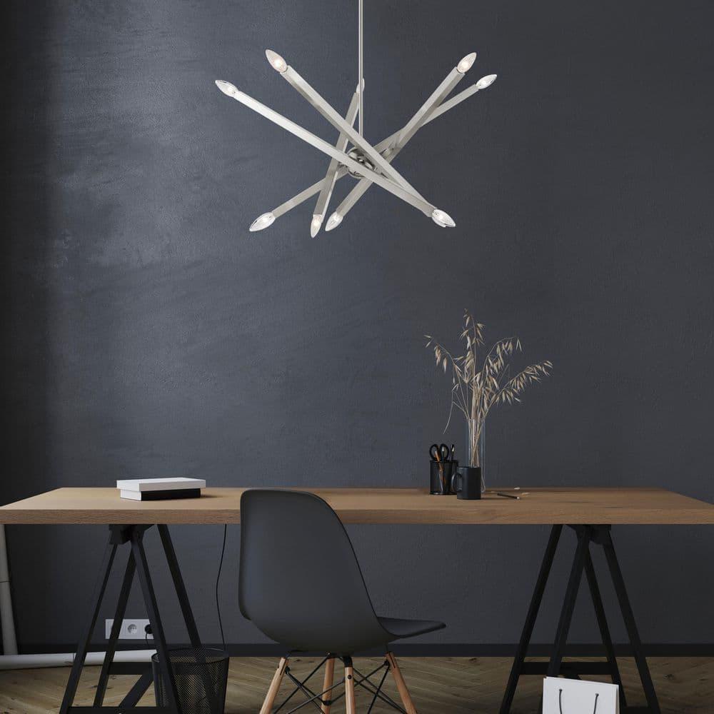 Livex Lighting - Moco - 10 Light Chandelier in Modern Style - 32 Inches wide by