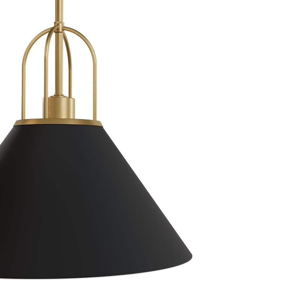 Jasmine Roth Collection + Hunter Jasmine Roth 1 - Light Flat Matte Black Cone Pendant
