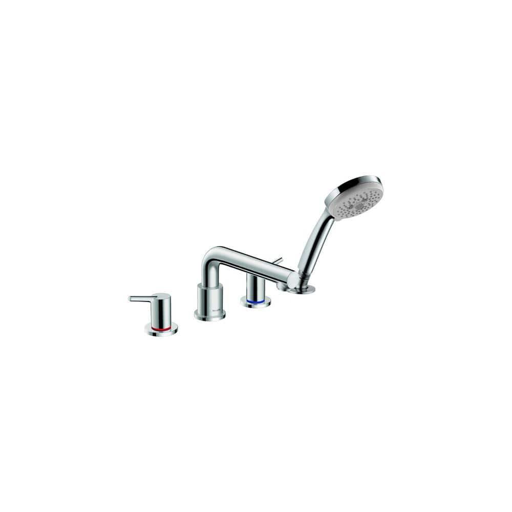 Talis S Double Handle Deck Mounted Roman Tub Faucet Trim with Diverter and Handshower