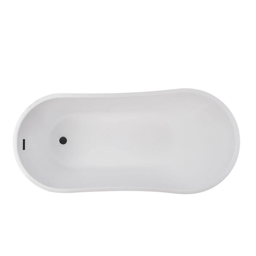 Amara Acrylic Freestanding Soaking Bathtub