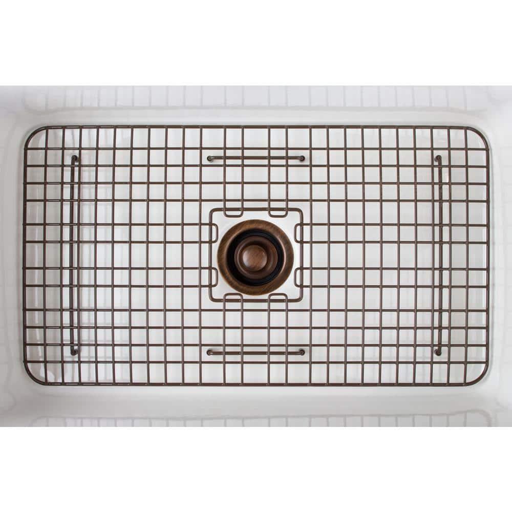 SinkSense Foster Antique Brown 25" x 17" Kitchen Sink Bottom Grid