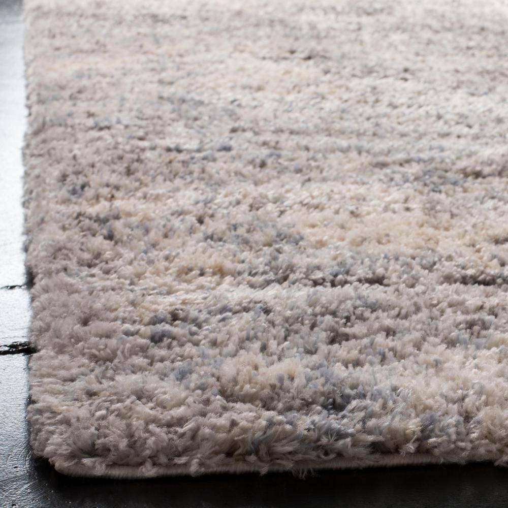 Berber Shag BER219 Power Loomed Area Rug - Grey/Cream - 9' X 12' - Safavieh.
