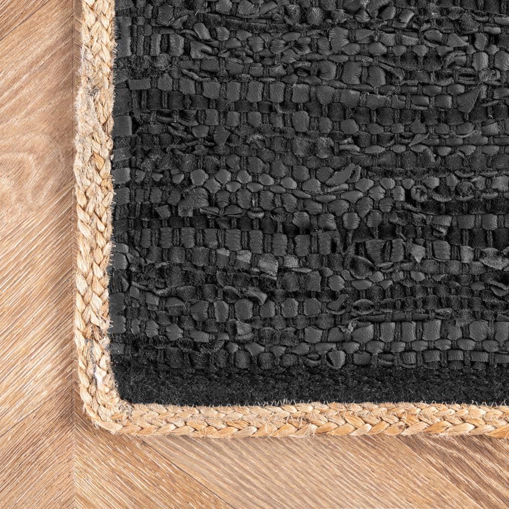 Nuloom Sabby Hand Woven Leather Flatweave Indoor Area Rug 8x10