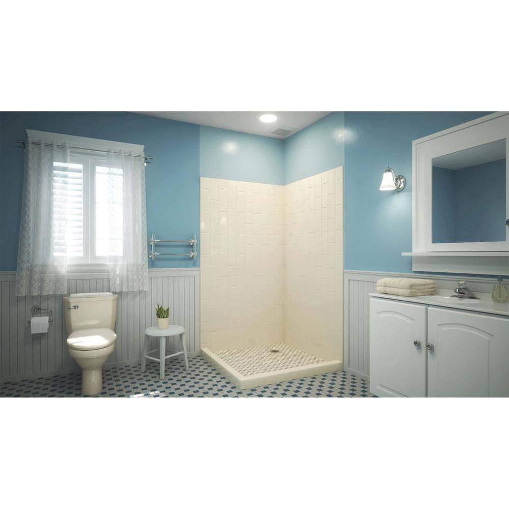 Dreamline Shbw-1541760 Qwall-Vs 41" W X 41" D X 76" H Acrylic Corner Backwall Shower Kit -