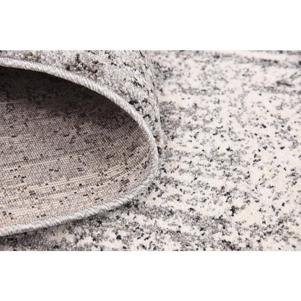 Unique Loom Del Mar Collection Area Rug - Jennifer (8'  x 11' Rectangle Gray/Black)