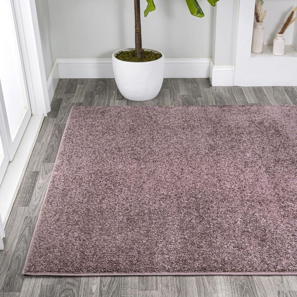 8'x10' Haze Solid Low-Pile, Light Purple - JONATHAN Y