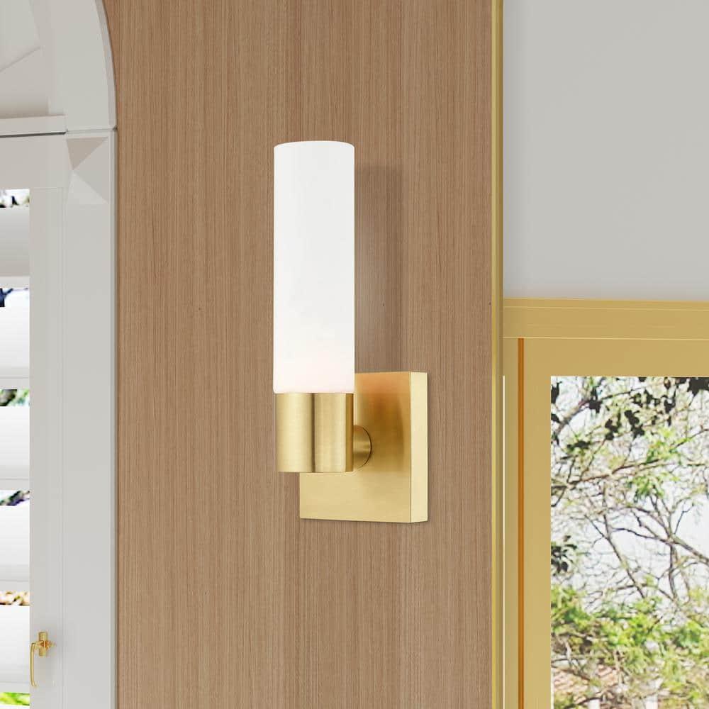 Livex Lighting Aero 1 - Light Sconce in  Satin Brass