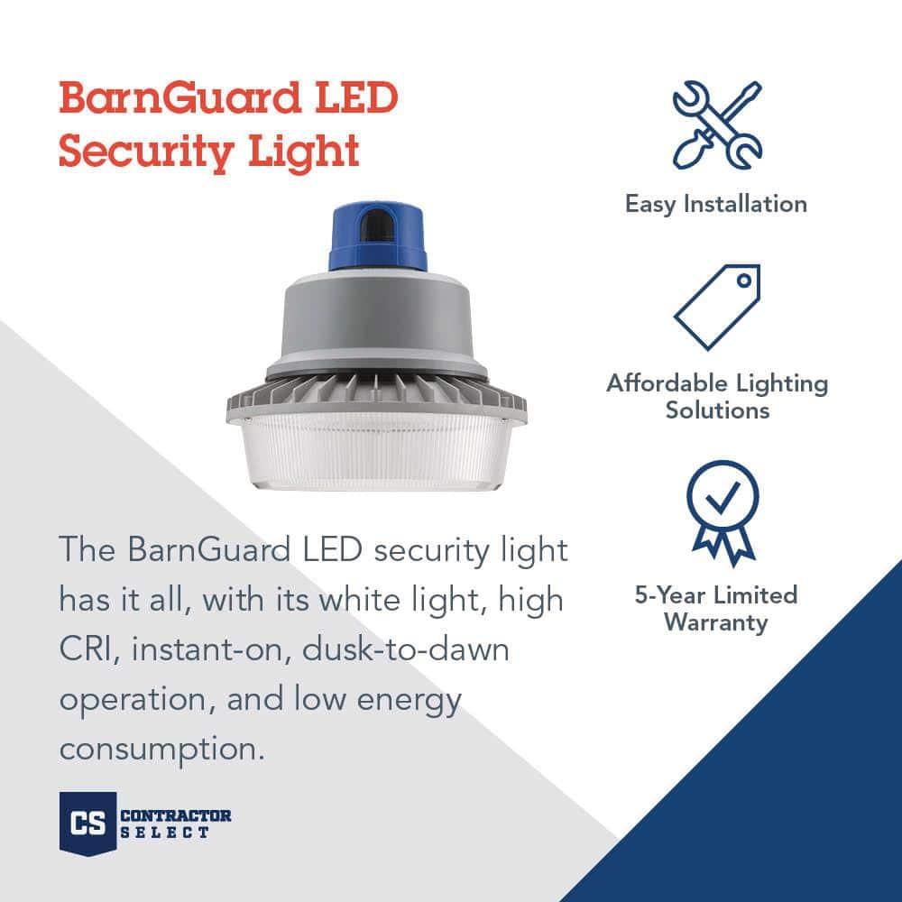 1 - Head LED Hardwired Dusk to Dawn Outdoor Security Area Light