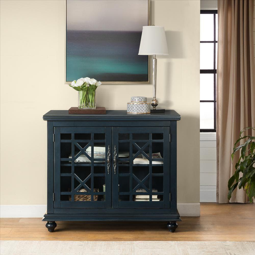 Martin Svensson Home Elegant Small Spaces TV Stand, Blue