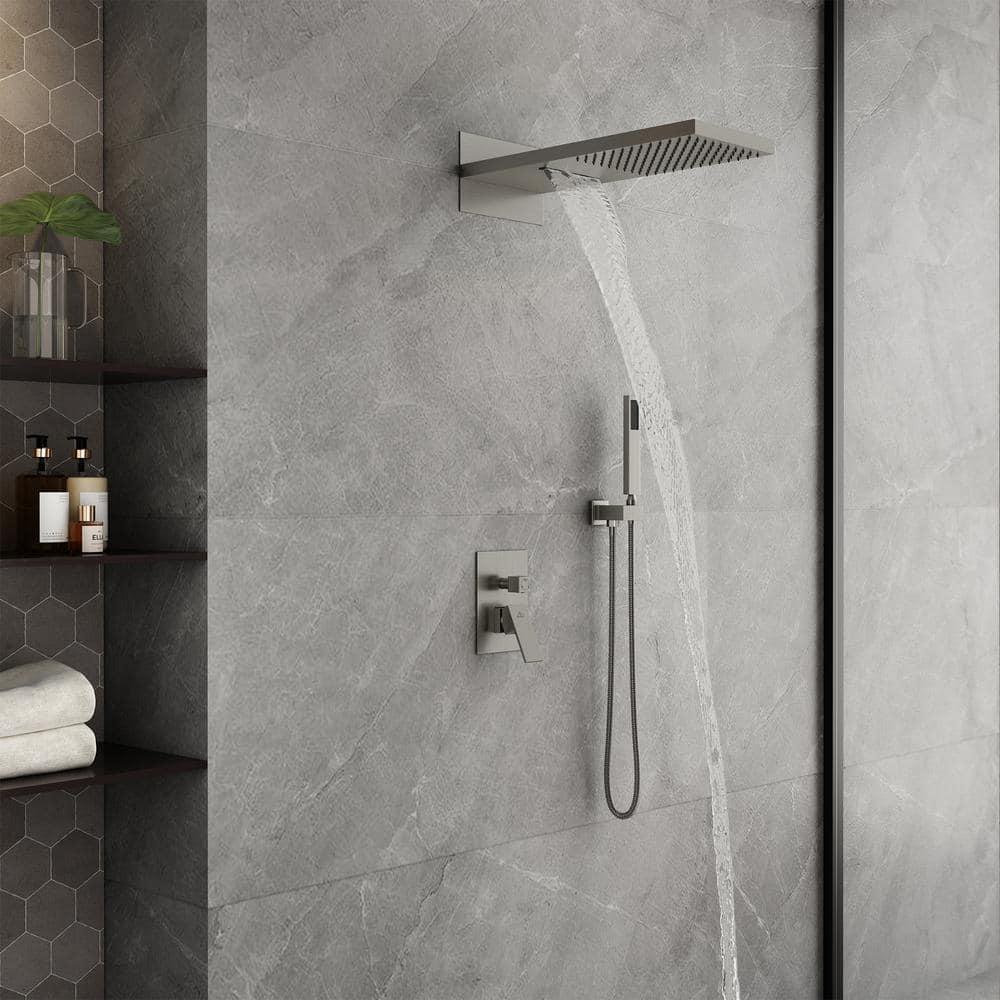 Cascade Bliss Luxury Complete Shower System with Rough-in Valve