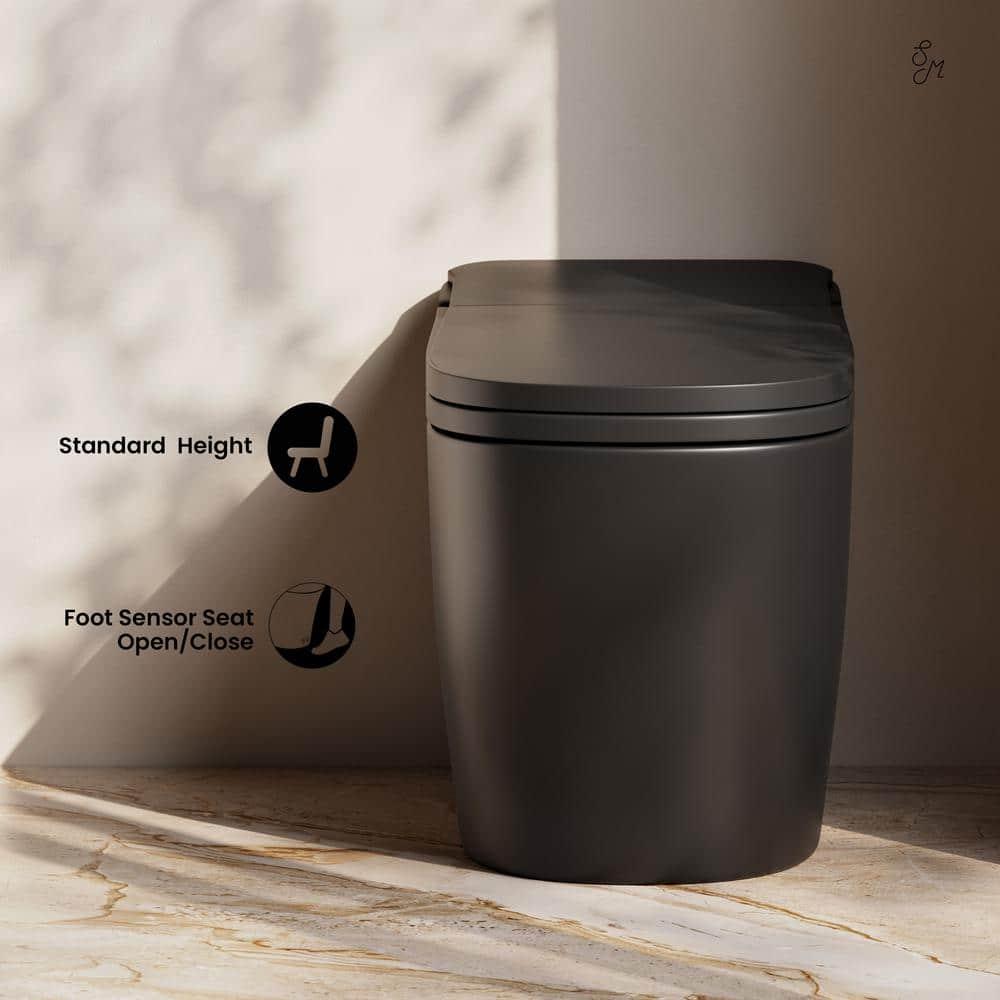 Avancer One Piece Smart Toilet 1.28 GPF With Heated Bidet, Air Drying, Night Light, Foot Sensor