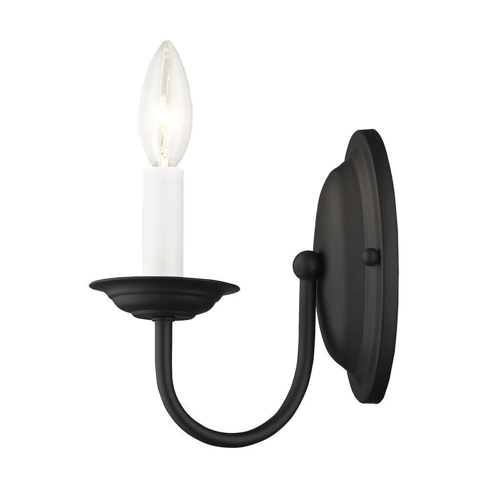 Livex Lighting - Home Basics - 1 Light Wall Sconce in Farmhouse Style - 4.25