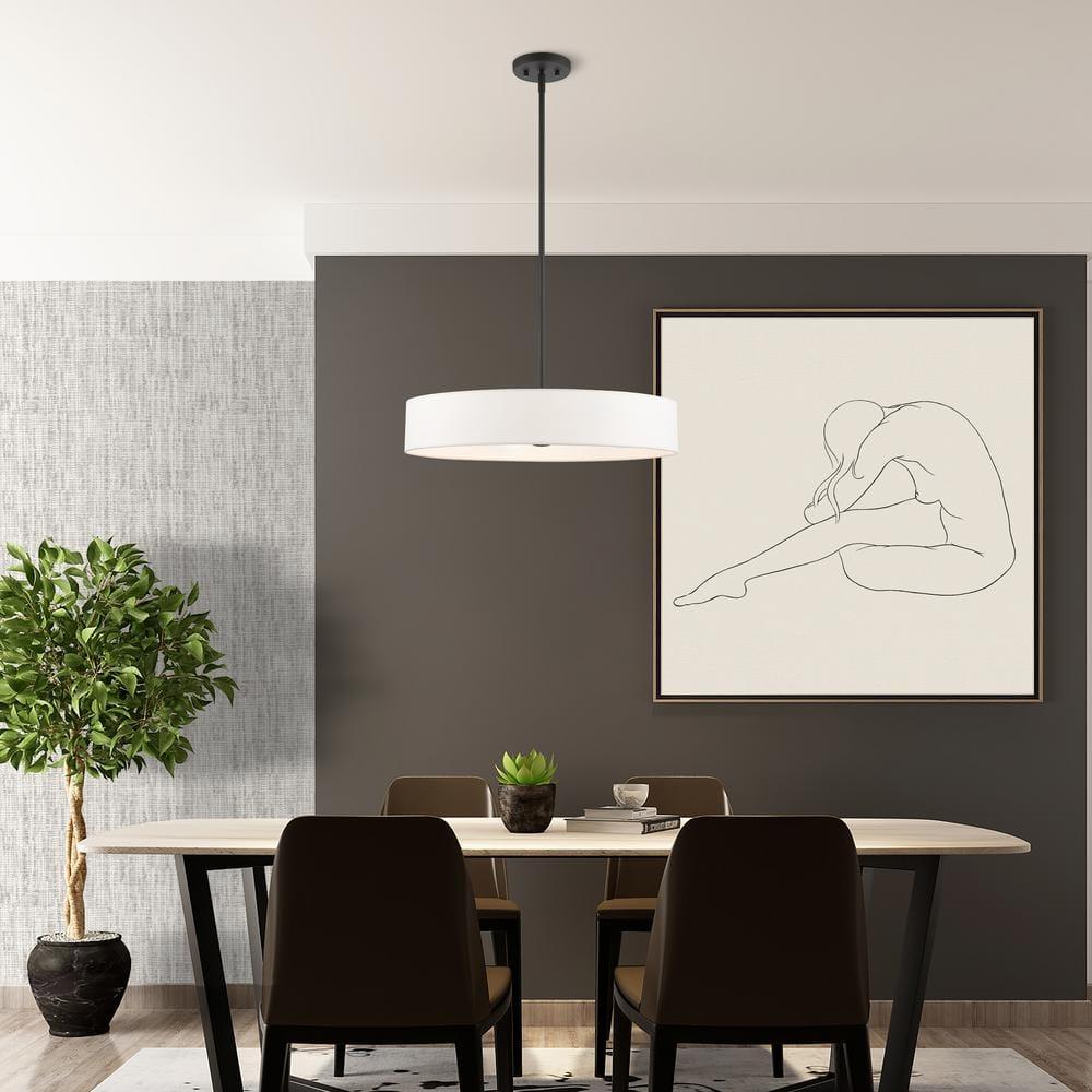 4 - Light Drum Chandelier